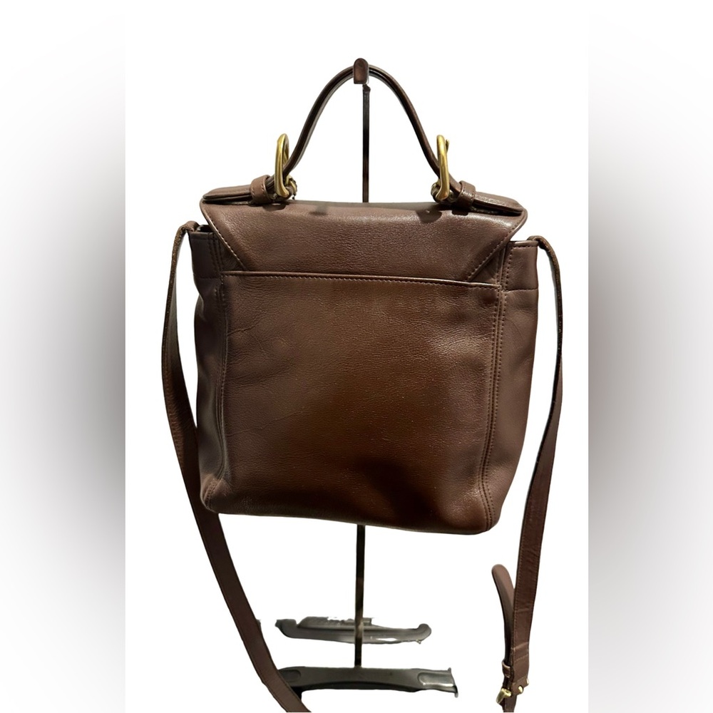 Vintage Coach Soho Legacy 4158 British Tan Leather Top Handle Crossbody Bag - Picture 5 of 14